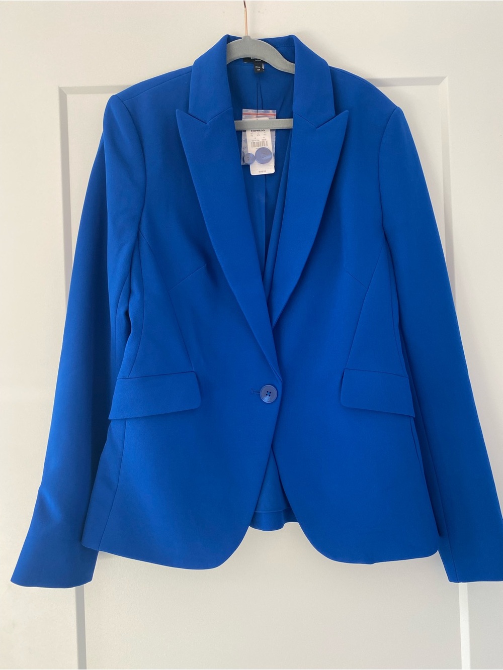 Express Women's Cobalt Single-Button Blazer